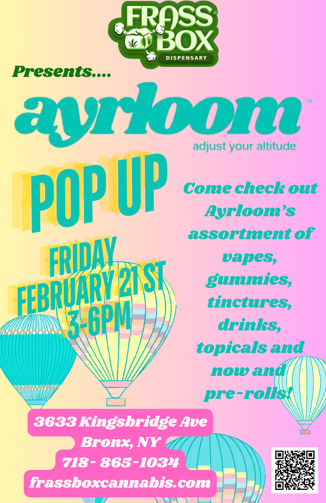 Ayrloom POP UP Event - Frass Box