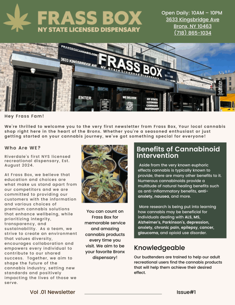 FRASS BOX NEWSLETTER